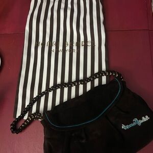 Henri Bendel Dark Briwn Suede Shoulder Bag
